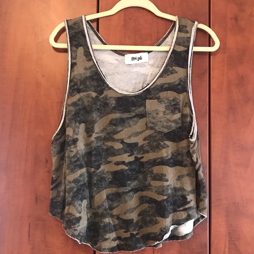 Camouflage tank top NWOT
